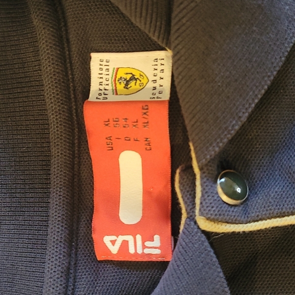 Men's XL Ferrari Polo Soft navy blue - Picture 4 of 4